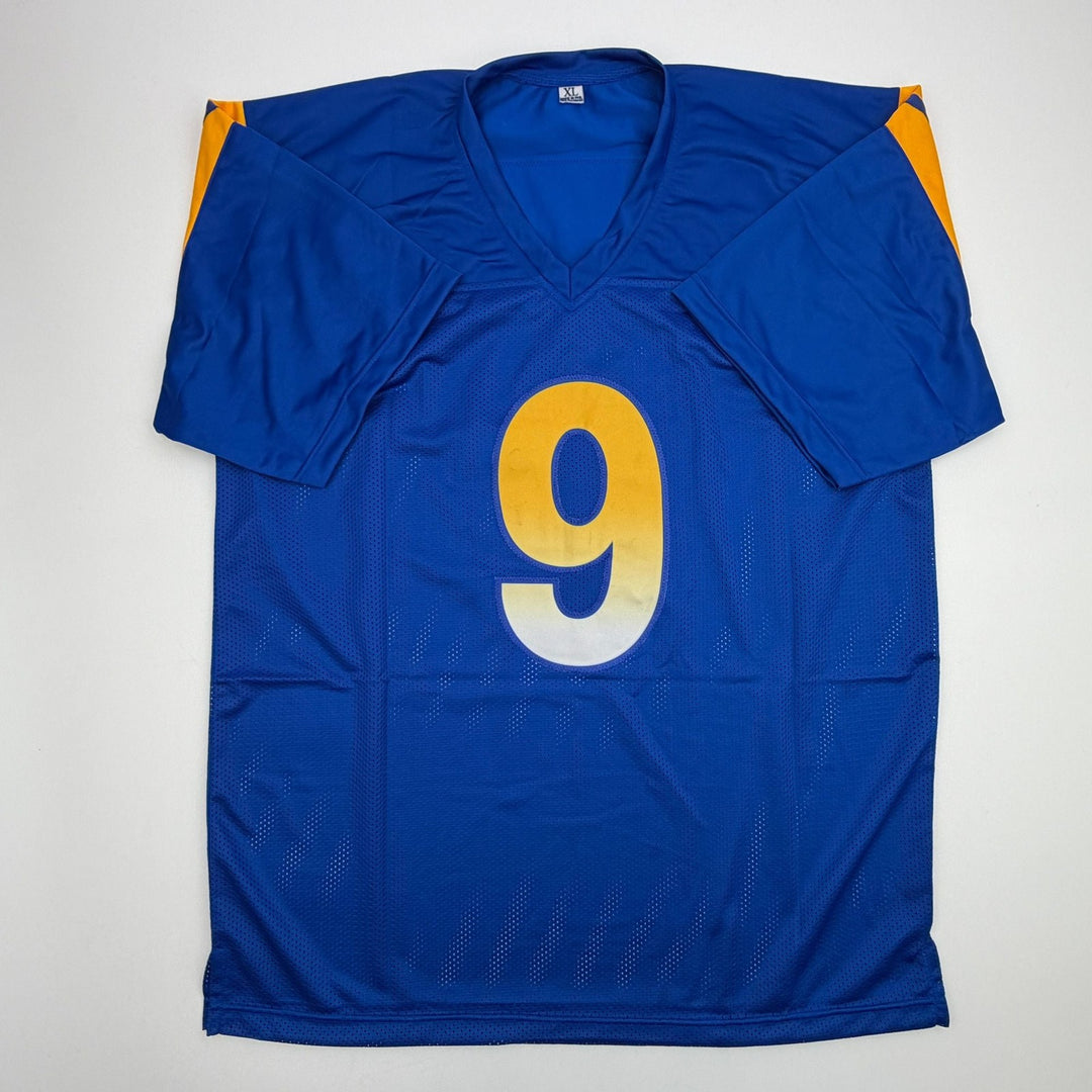 Autographed/Signed Matthew Stafford Los Angeles Blue Jersey Beckett BAS COA