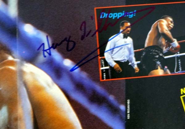 Mike Tyson & Henry Tillman Signed Magazine Poster Photo Vintage PSA/DNA