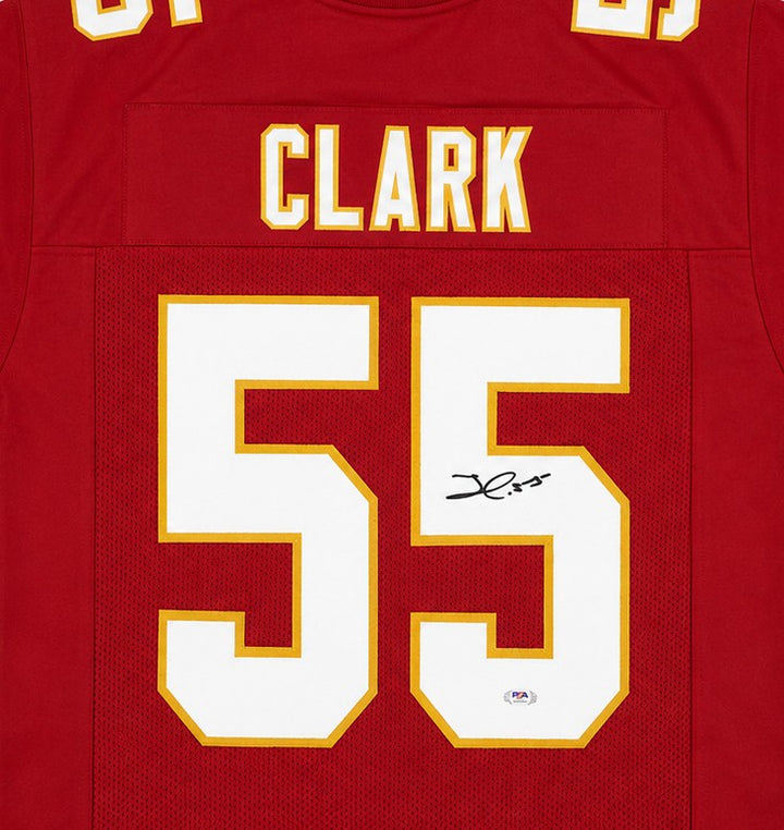 Kansas City Chiefs Frank Clark Signed Red Jersey PSA/DNA