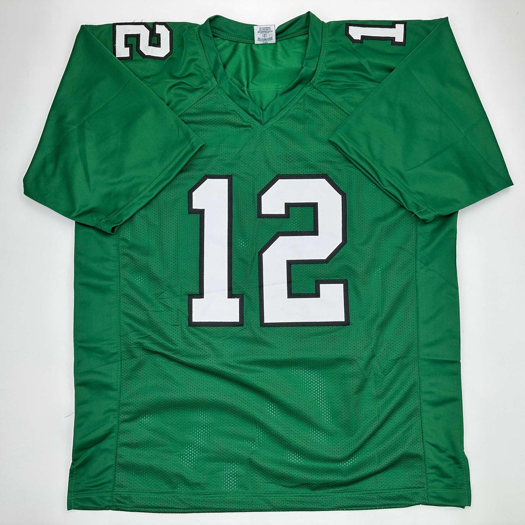 Facsimile Autographed Randall Cunningham Philadelphia Green Reprint Jersey XL