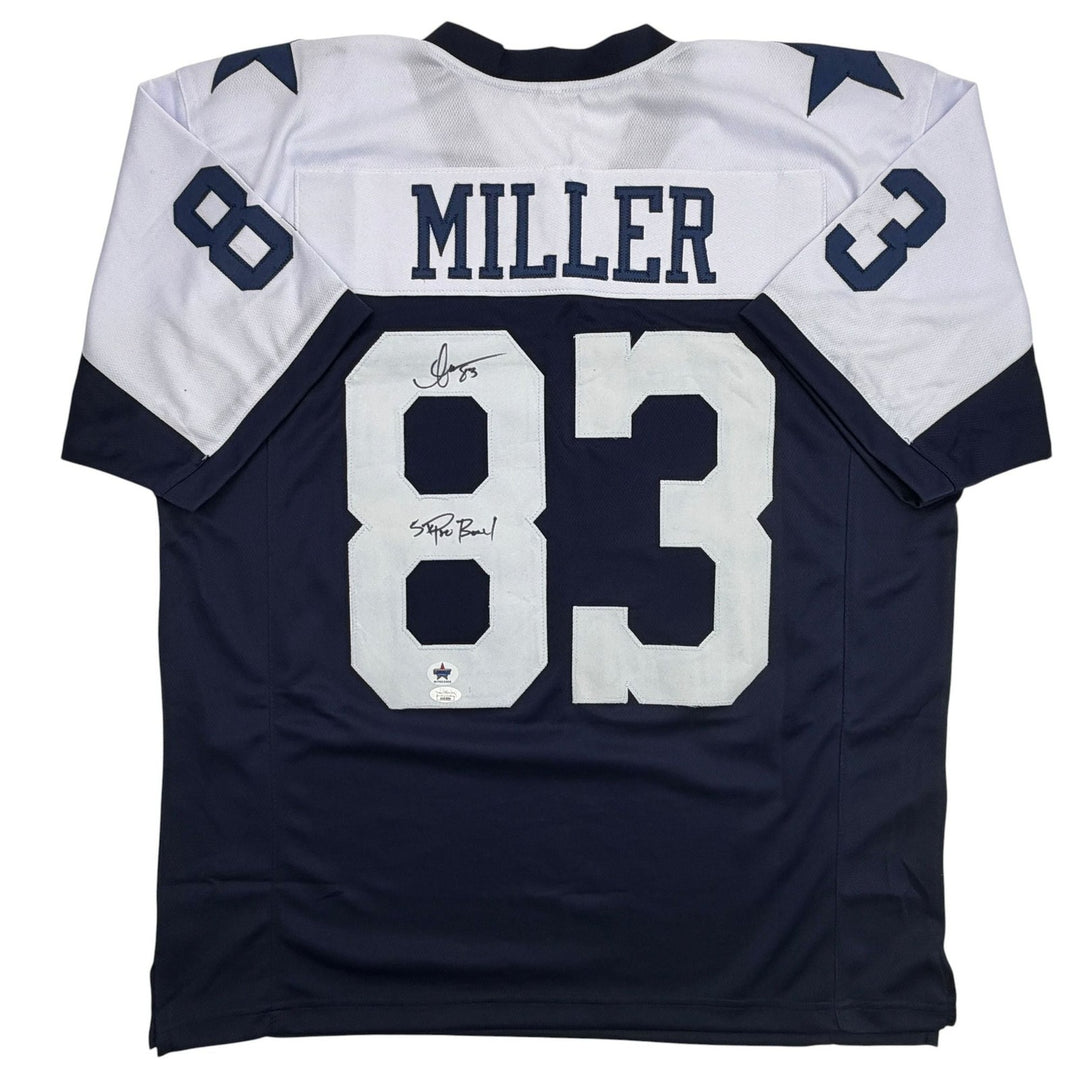 Autographed/Signed Anthony Miller Dallas Thanksgiving Football Jersey JSA COA