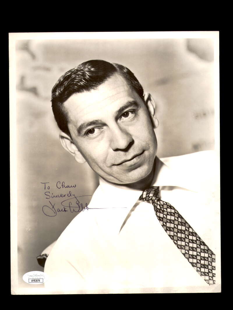 Jack Webb JSA Coa Signed Vintage 8x10 Photograph Autograph