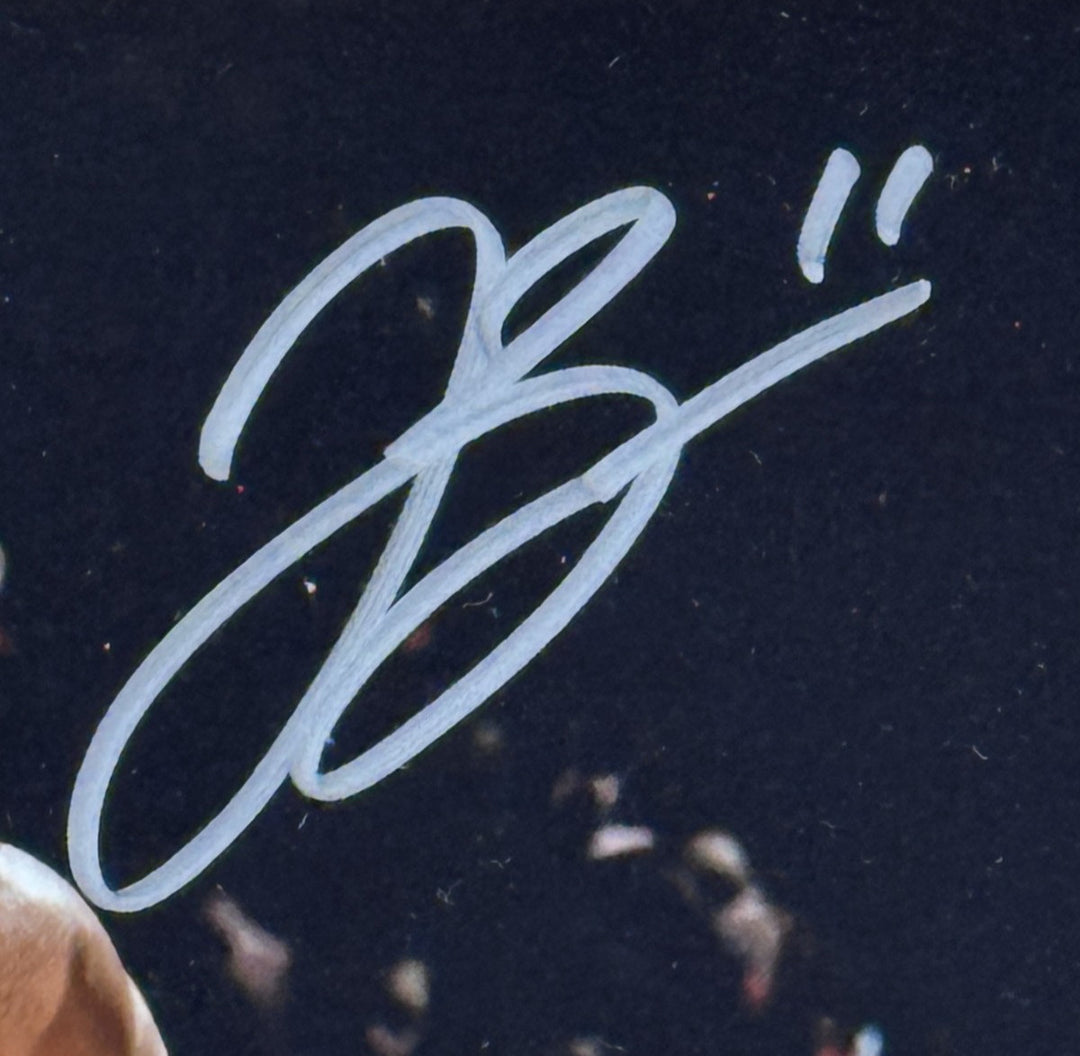 Jalen Brunson Signed 8x10 Framed Photo w/ Coin NY Knicks Mint Auto Fanatics COA