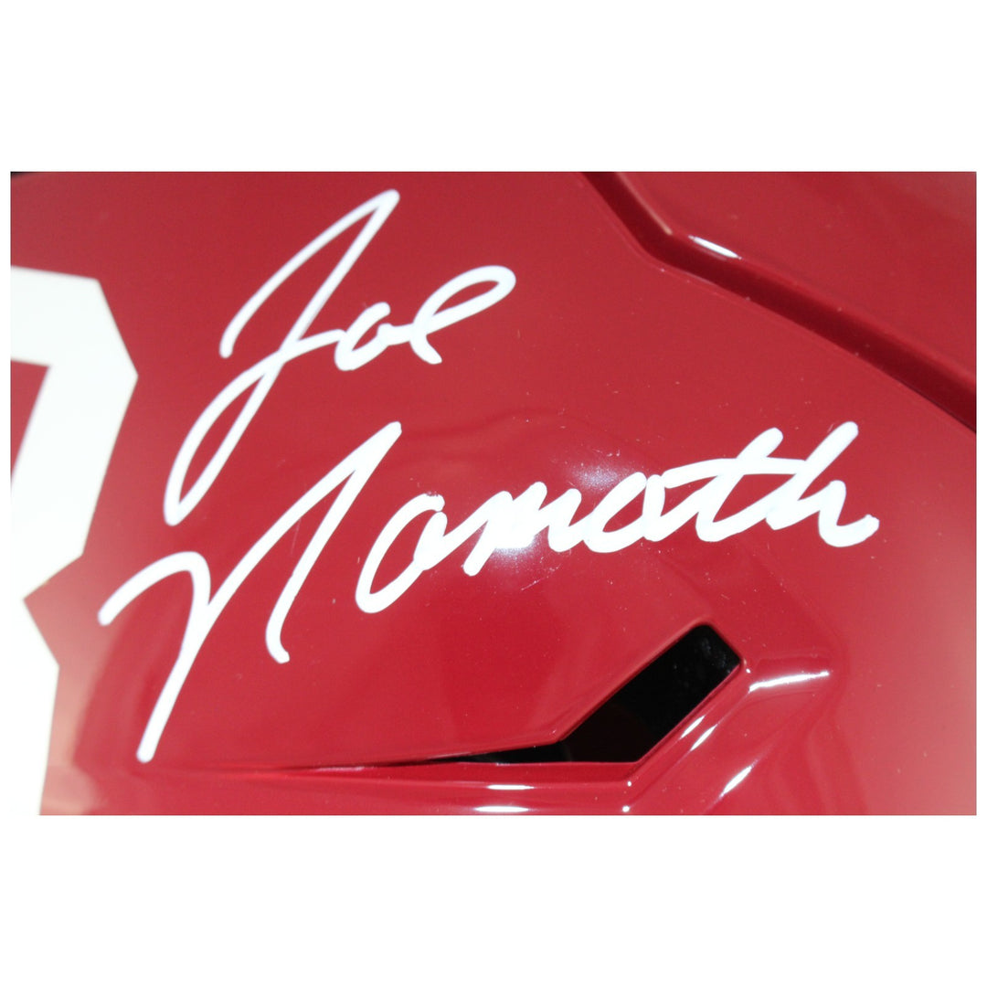 Joe Namath Autographed Alabama Crimson Tide SpeedFlex Helmet Beckett WIT 53374