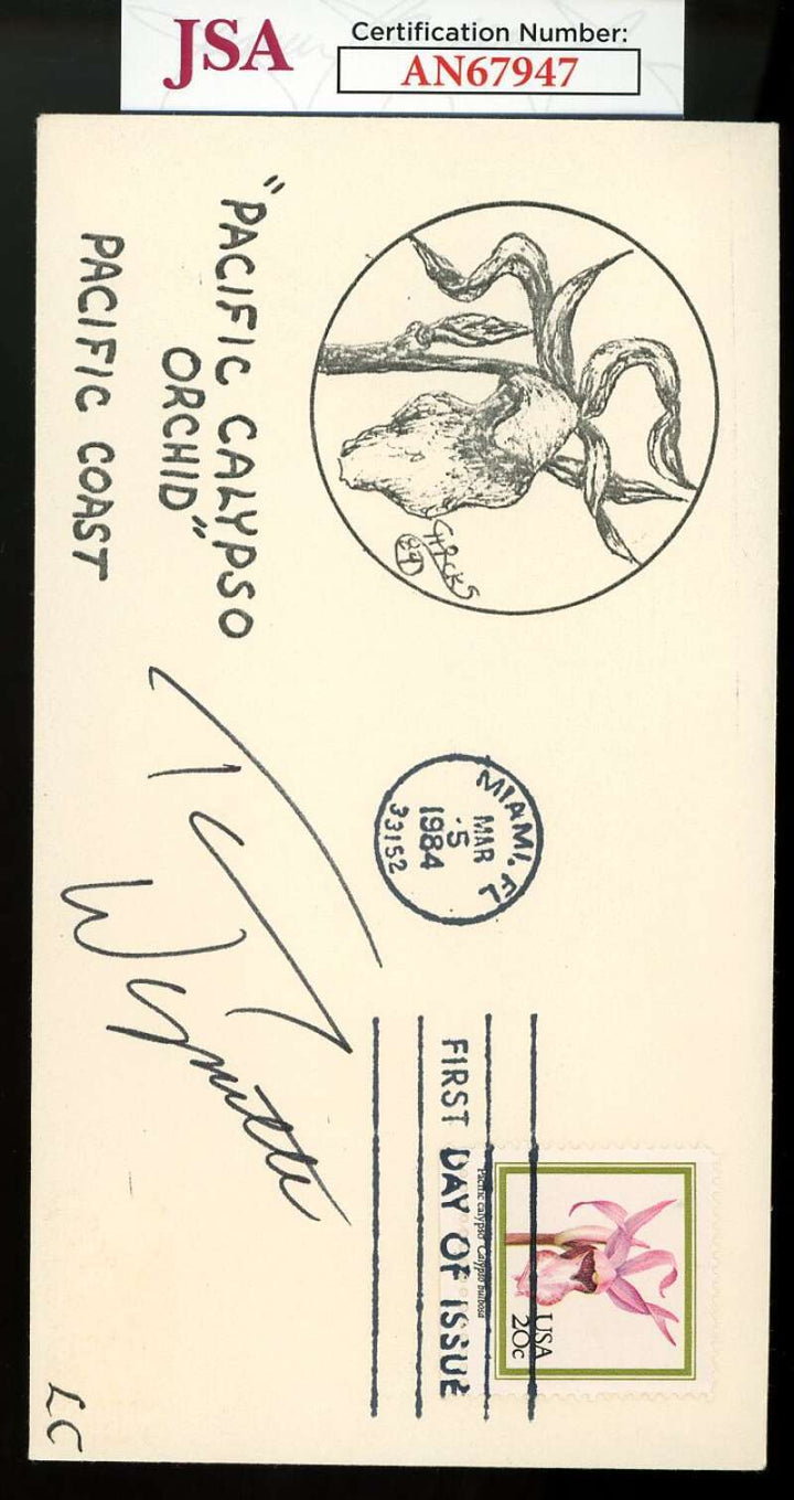 Tammy Wynette JSA Coa Signed 1984 FDC First Day Cover Cache Autograph