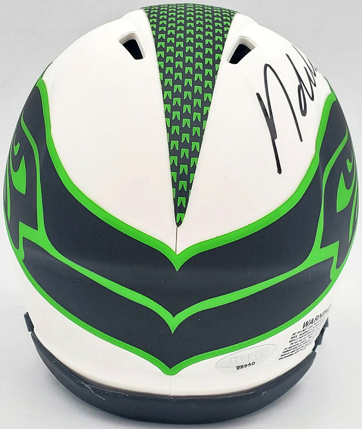 Michael Dickson Signed Seahawks Lunar Eclipse White Speed Mini Helmet MCS Holo