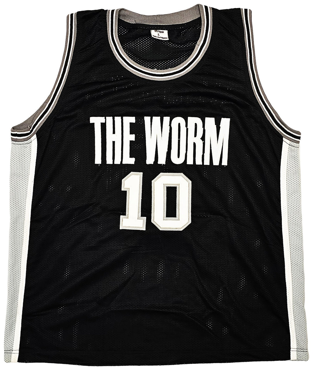 San Antonio Spurs Dennis Rodman Autographed Signed Black Jersey JSA
