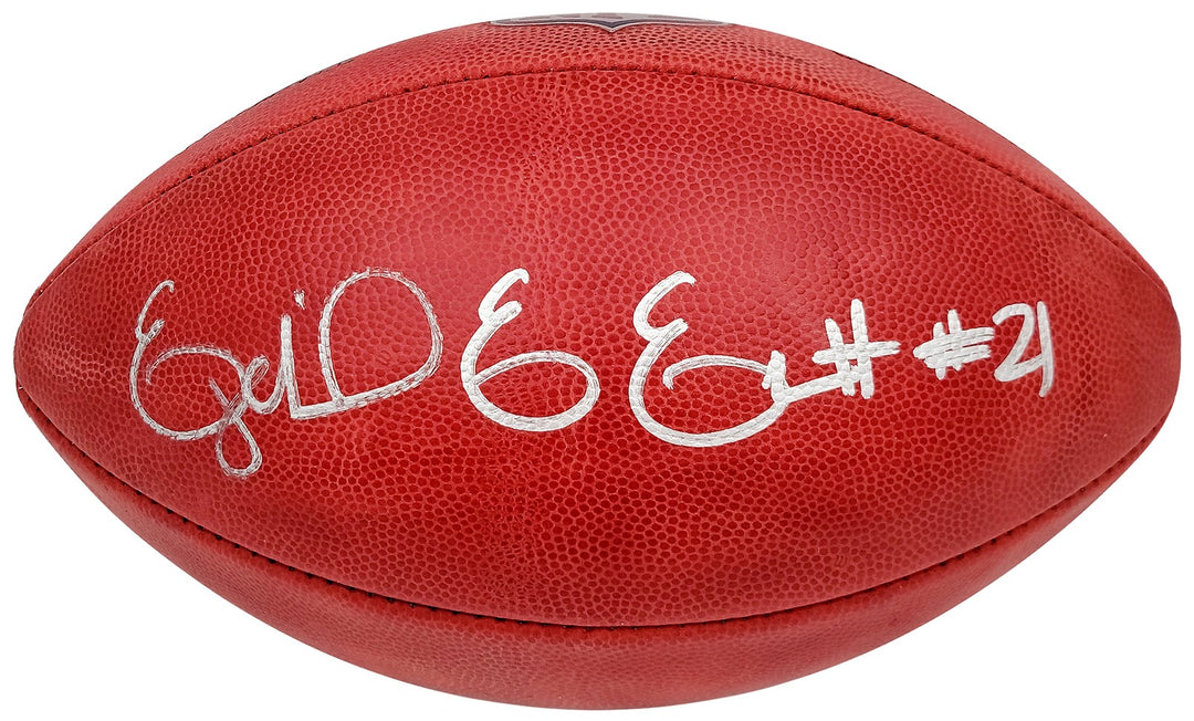 Ezekiel Elliott Signed Official NFL Leather Football Dallas Cowboys Beckett