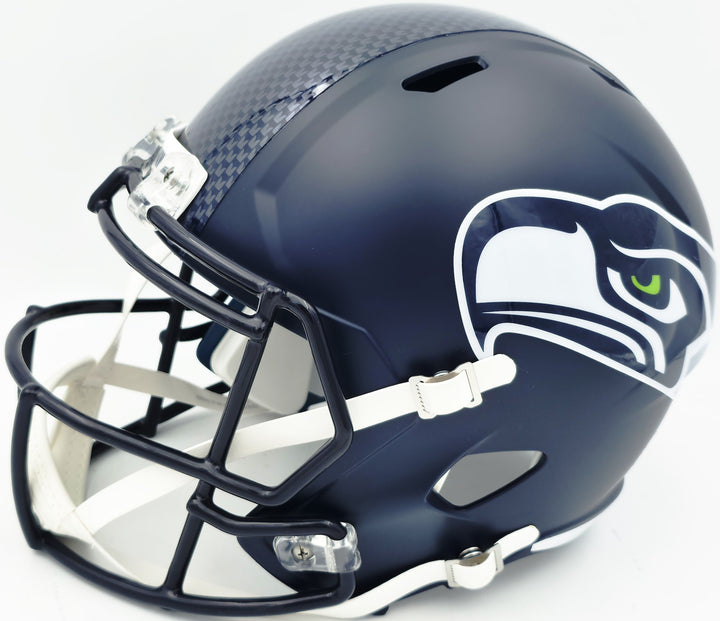 Earl Thomas III Signed Seahawks Blue Full Sz Rep Speed Helmet Beckett Wit