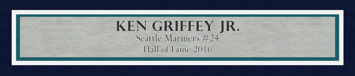 Ken Griffey Jr. Signed Framed 16x20 Photo Seattle Mariners Swing Beckett BAS QR