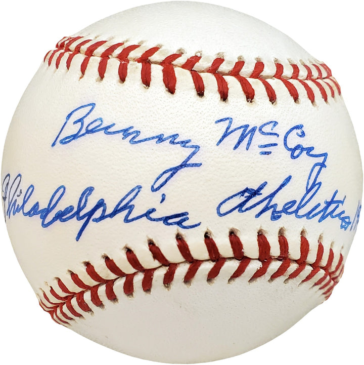 Barney McCosky Signed AL Baseball Philadelphia A's "Athletics 1940-1941" Beckett