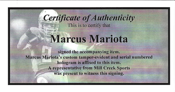 Marcus Mariota Signed Framed 8x10 Photo Oregon Ducks MM Holo