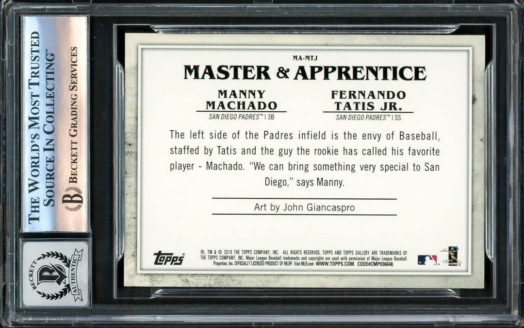 Fernando Tatis Jr. Signed 2019 Topps Gallery RC #MA-MTJ San Diego Padres