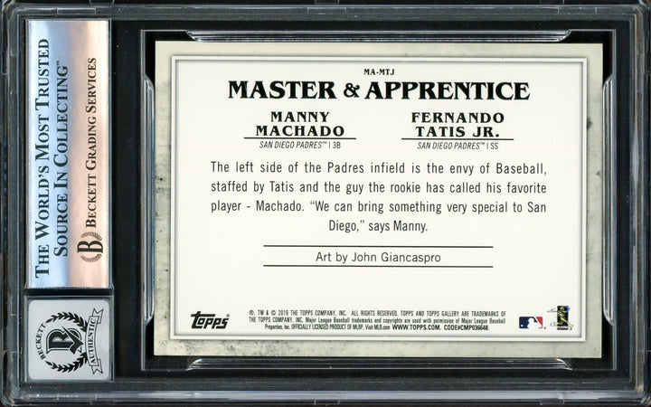 Fernando Tatis Jr. Signed 2019 Topps Gallery RC #MA-MTJ San Diego Padres