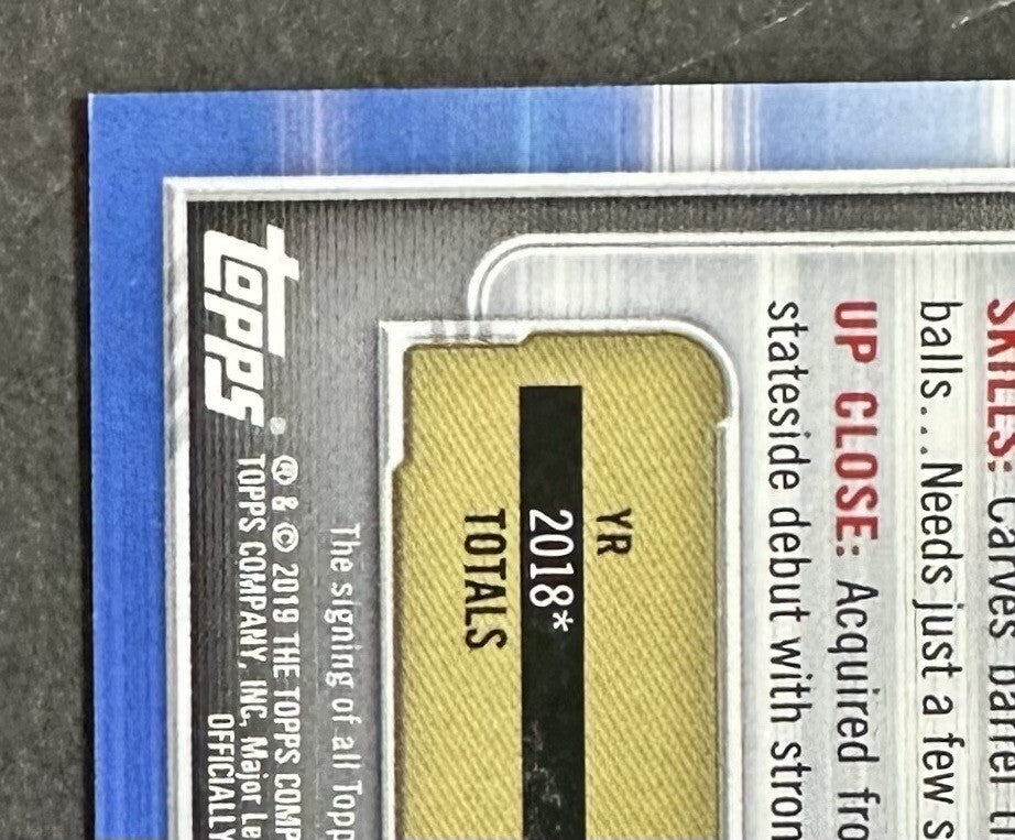 2018 Bowman Chrome 1st Esteury Ruiz Mint Auto Rookie Card RC /250 Purple A’s