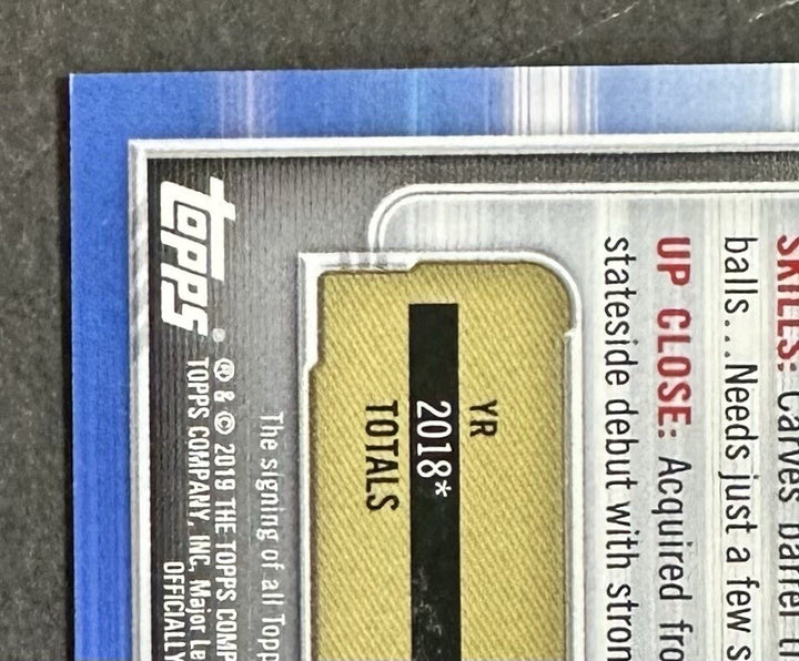2018 Bowman Chrome 1st Esteury Ruiz Mint Auto Rookie Card RC /250 Purple A’s