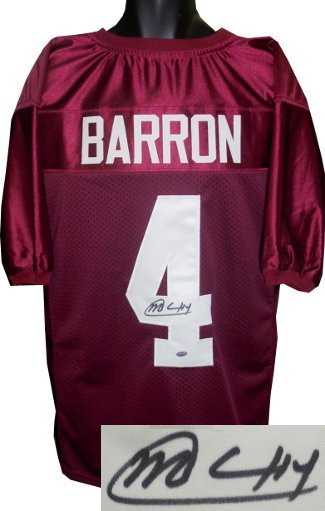 Mark Barron signed Crimson Custom Stitched Football Jersey XL- Barron Hologram