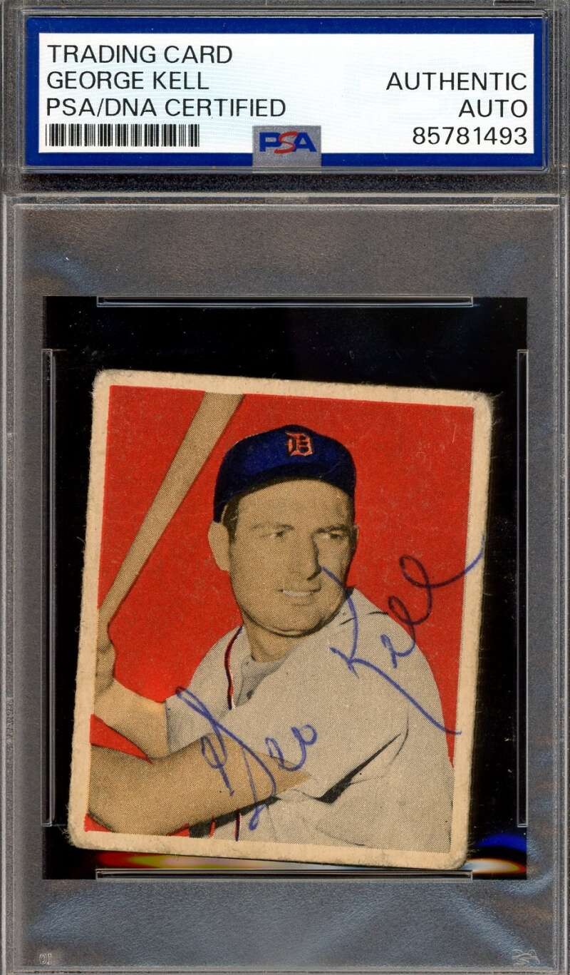 George Kell PSA DNA Vintage Signed 1949 Bowman Rookie Autograph
