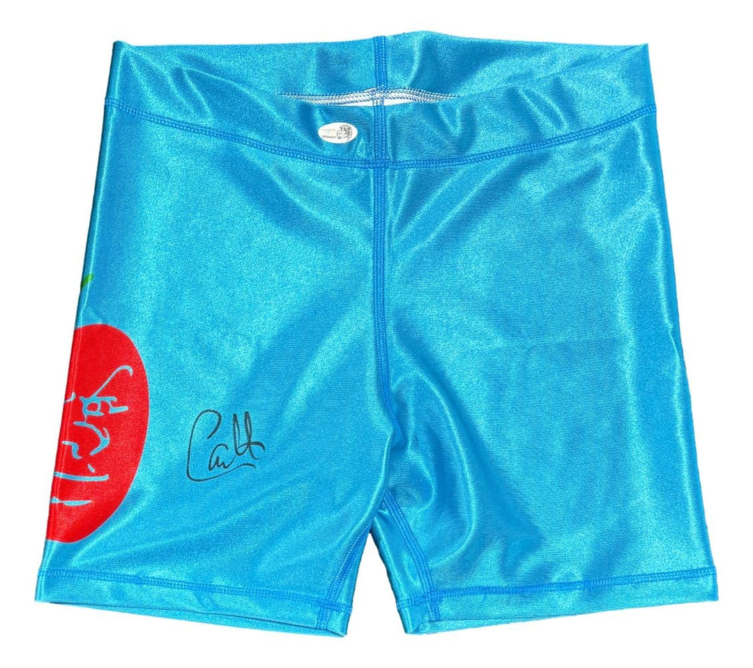 Carlito Signed Custom Wrestling Shorts JSA QR Hologram