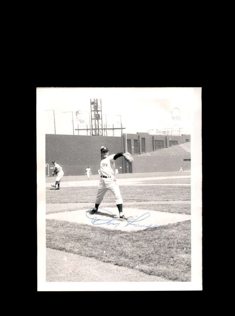 Don Larsen JSA Coa Signed Vintage 4x5 1950`s Yankees Original Photo Autograph