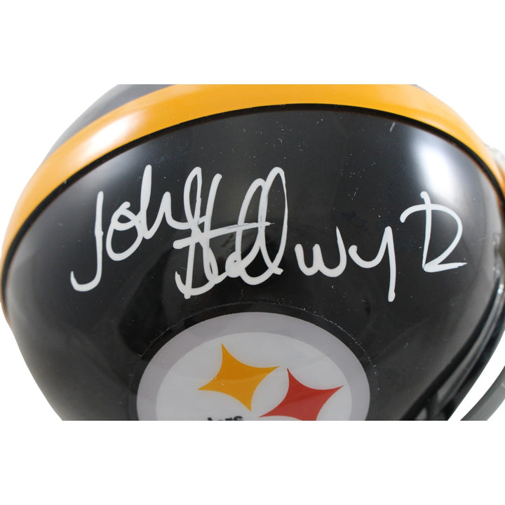 John Stallworth Signed Pittsburgh Steelers VSR4 TB Mini Helmet Beckett 57161