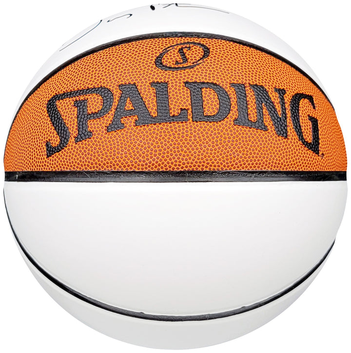 Gary Payton Signed Official Spalding White Panel Basketball Supersonics Beckett