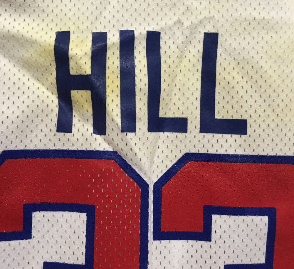 Grant Hill Detroit Pistons game used 1994-95 Rookie Jersey +3 tag Inverse Logo