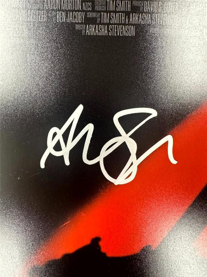 Arkasha Stevenson signed The First Omen 11x17 Photo Poster autograph Beckett BAS