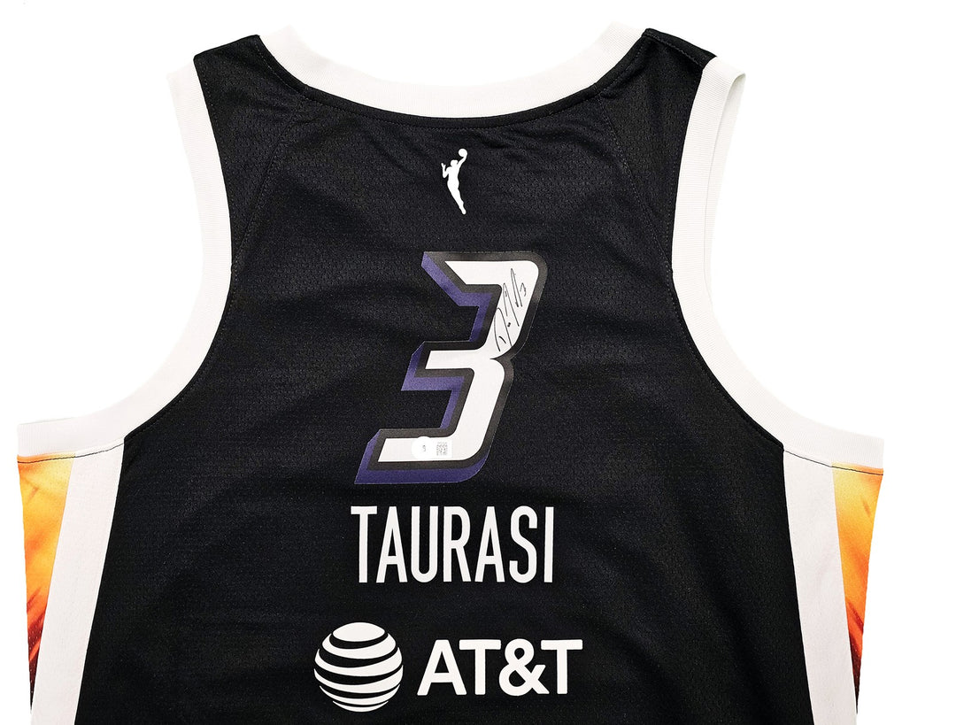 Phoenix Mercury Diana Taurasi Auto Black Nike Rebel Edition Jersey Sz L Beckett