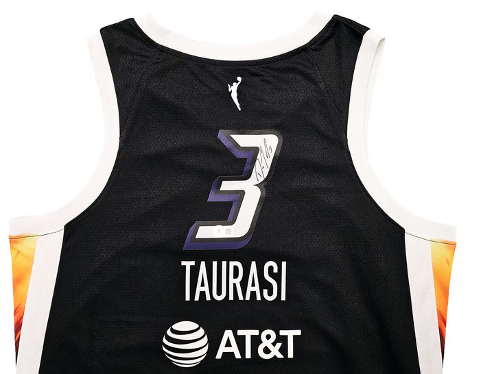 Phoenix Mercury Diana Taurasi Auto Black Nike Rebel Edition Jersey Sz L Beckett