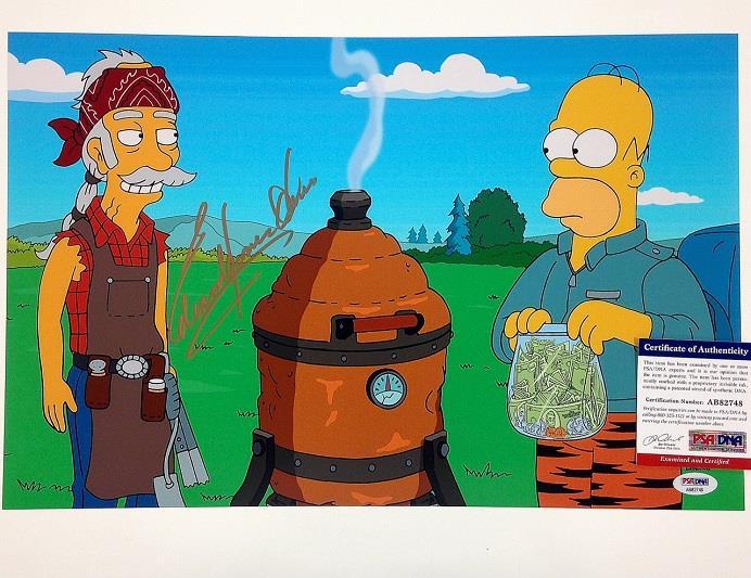 EDWARD JAMES OLMOS Autograph SIMPSONS Signed 11x17 Photo PSA/DNA COA Auto RARE!
