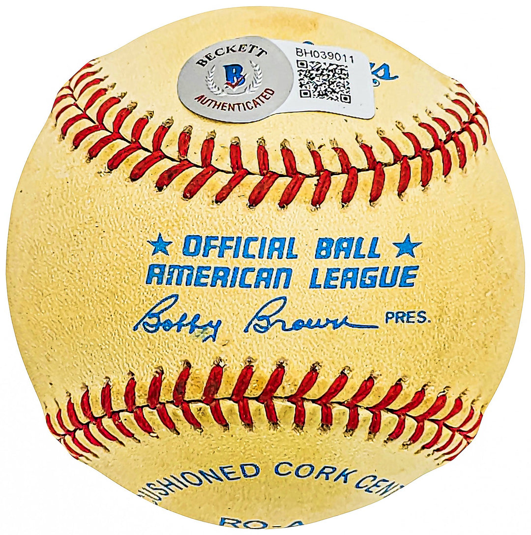 Hal Kolstad Signed American League Baseball Boston Red Sox Beckett #BH039011