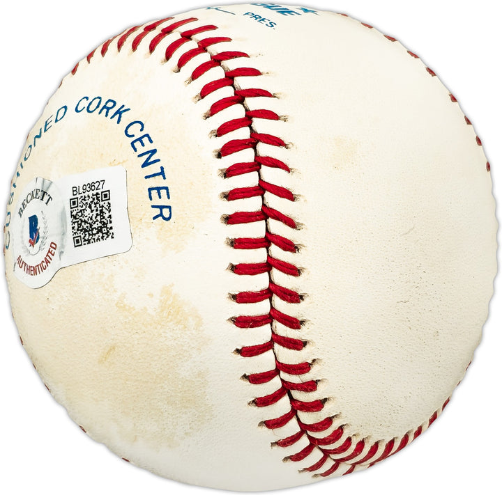 Oscar Azocar Signed Official AL Baseball Yankees, San Diego Padres Beckett QR