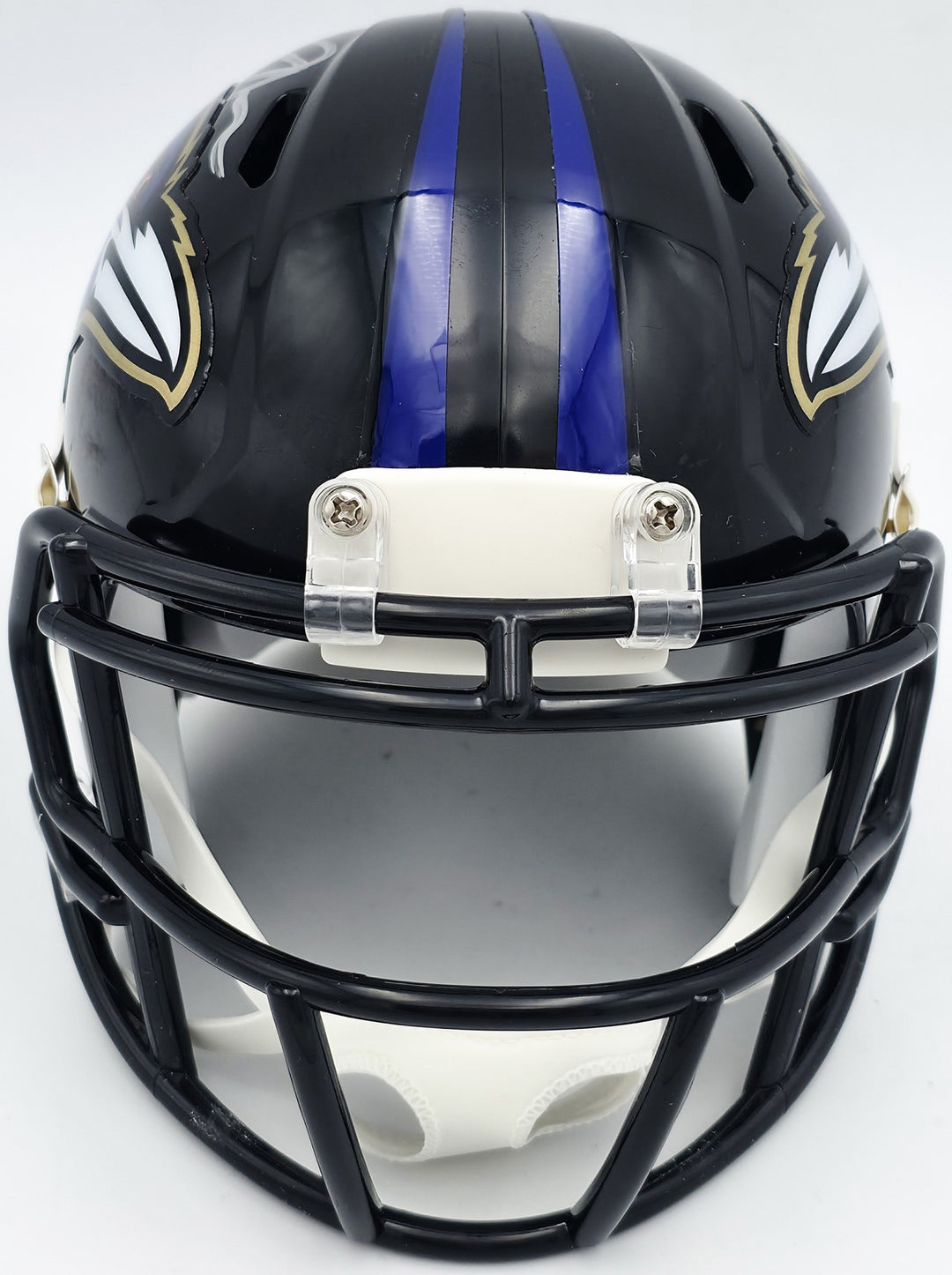 Terrell Suggs Auto Signed Baltimore Ravens Black Speed Mini Helmet Beckett Wit