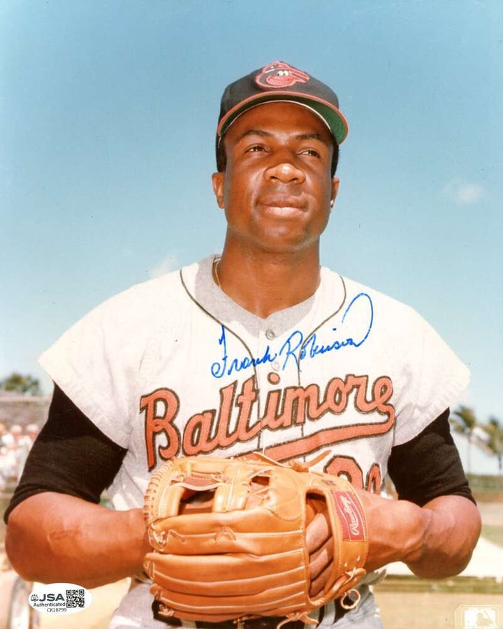 Frank Robinson JSA Coa Signed 8x10 Photo Autograph