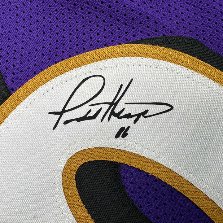 Facsimile Autographed Todd Heap Baltimore Purple Reprint Jersey Size Men's XL