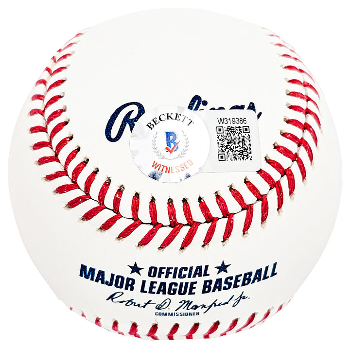 Hideki Matsui Signed Official MLB Baseball Yankees "Godzilla" Beckett Witness