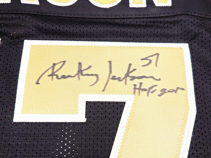 New Orleans Saints Rickey Jackson Signed Black Jersey "HOF 2010" Beckett