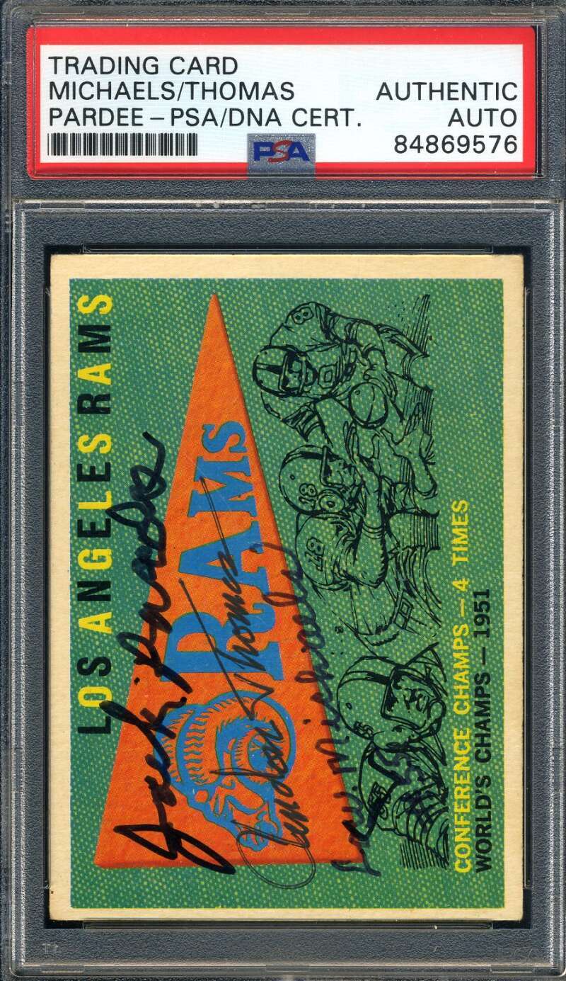 Michaels Thomas Pardee PSA DNA Signed 1959 Topps Team Autograph