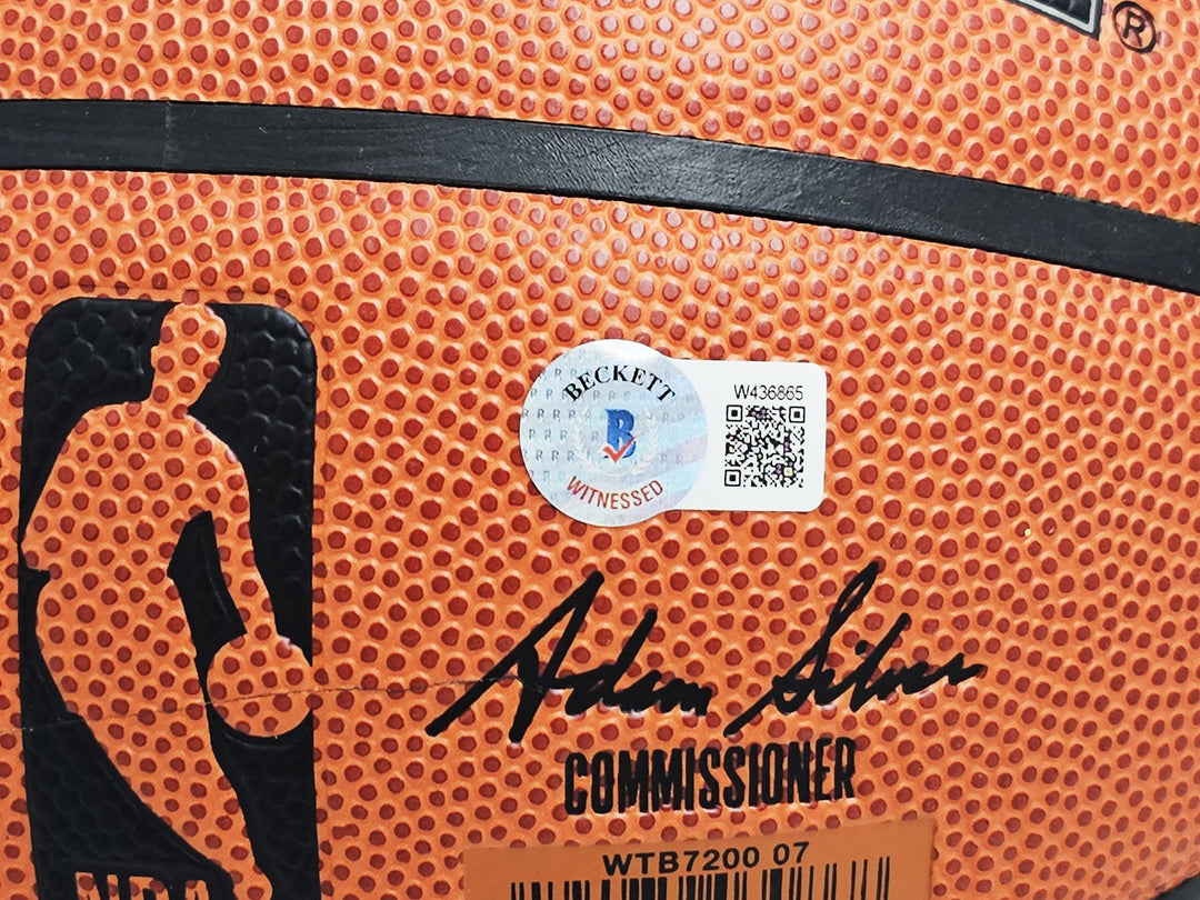 Patrick Ewing Signed Authentic Indoor/Outdoor Basketball Knicks Beckett Witness
