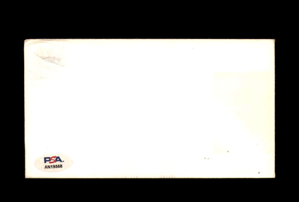 Curt Gowdy PSA DNA Signed FDC 1983 First Day Cover Cache Babe Ruth Autograph