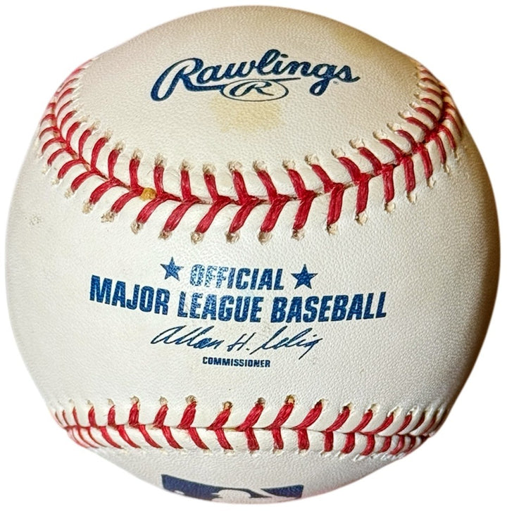 John Smoltz signed Rawlings Official Major League  OML Baseball tone spots - COA