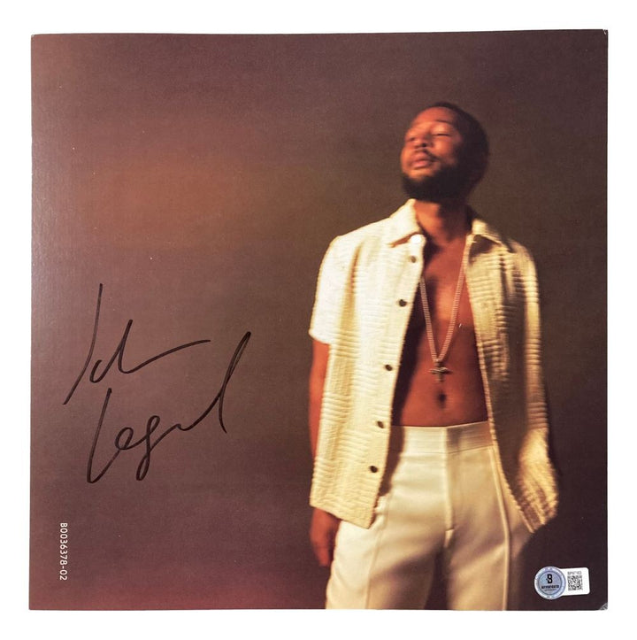 John Legend Signed LEGEND Vinyl Insert BAS