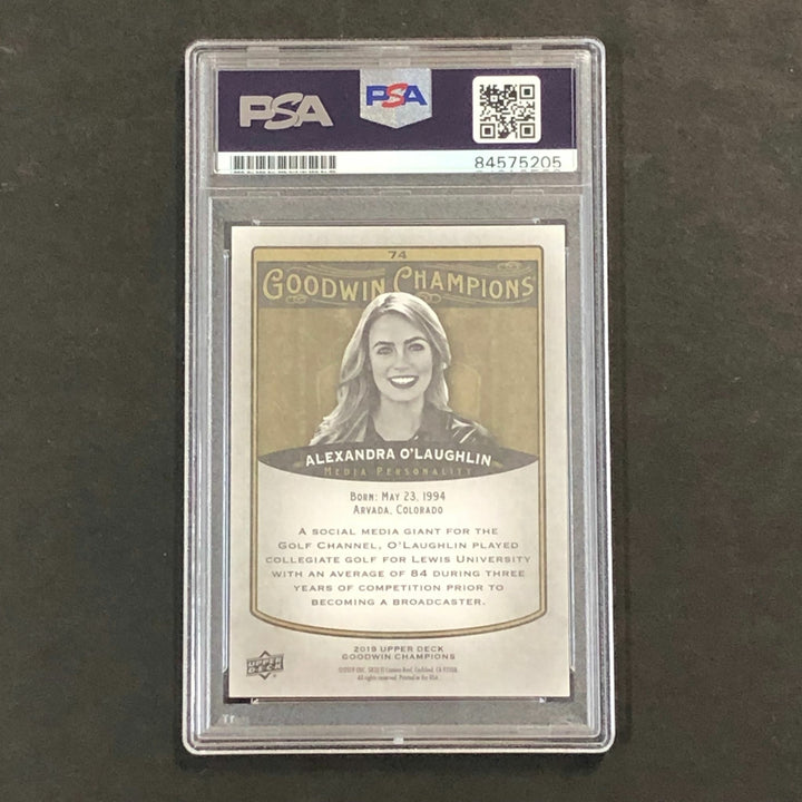 2019 Goodwin Champions #74 Alexandra O'Laughlin Signed Card PSA/DNA Encapsulated