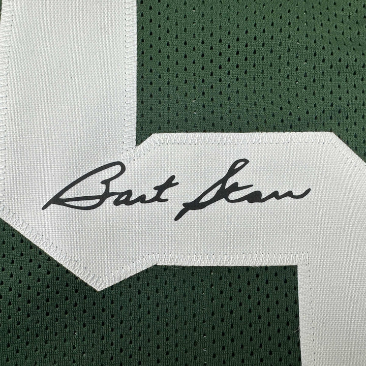 Facsimile Autographed Bart Starr Green Bay Green Reprint Jersey Size Men's XL