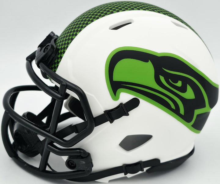 Brian Blades Signed Seahawks Lunar Eclipse White Speed Mini Helmet MCS Holo