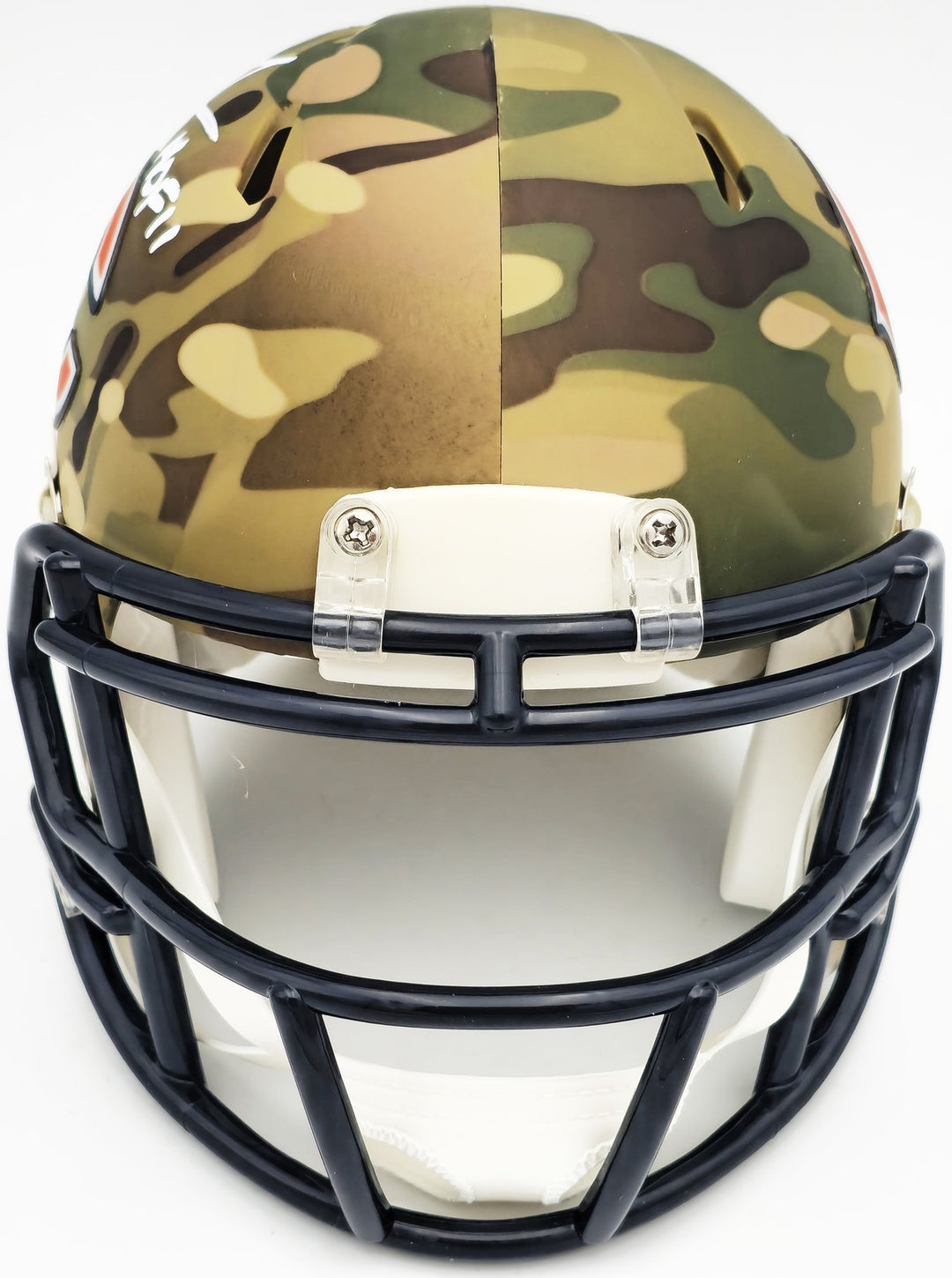 Richard Dent Signed Chicago Bears Camo Speed Mini Helmet "HOF 11" Beckett Wit