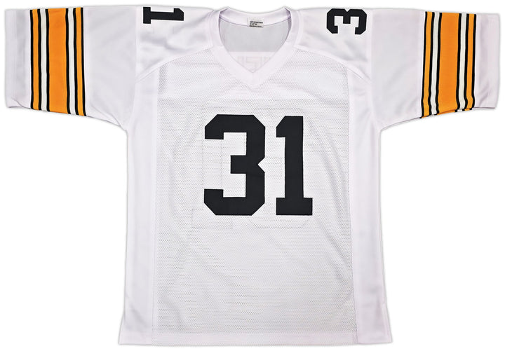 Pittsburgh Steelers Donnie Shell Signed White Jersey "HOF 20" Beckett Witness