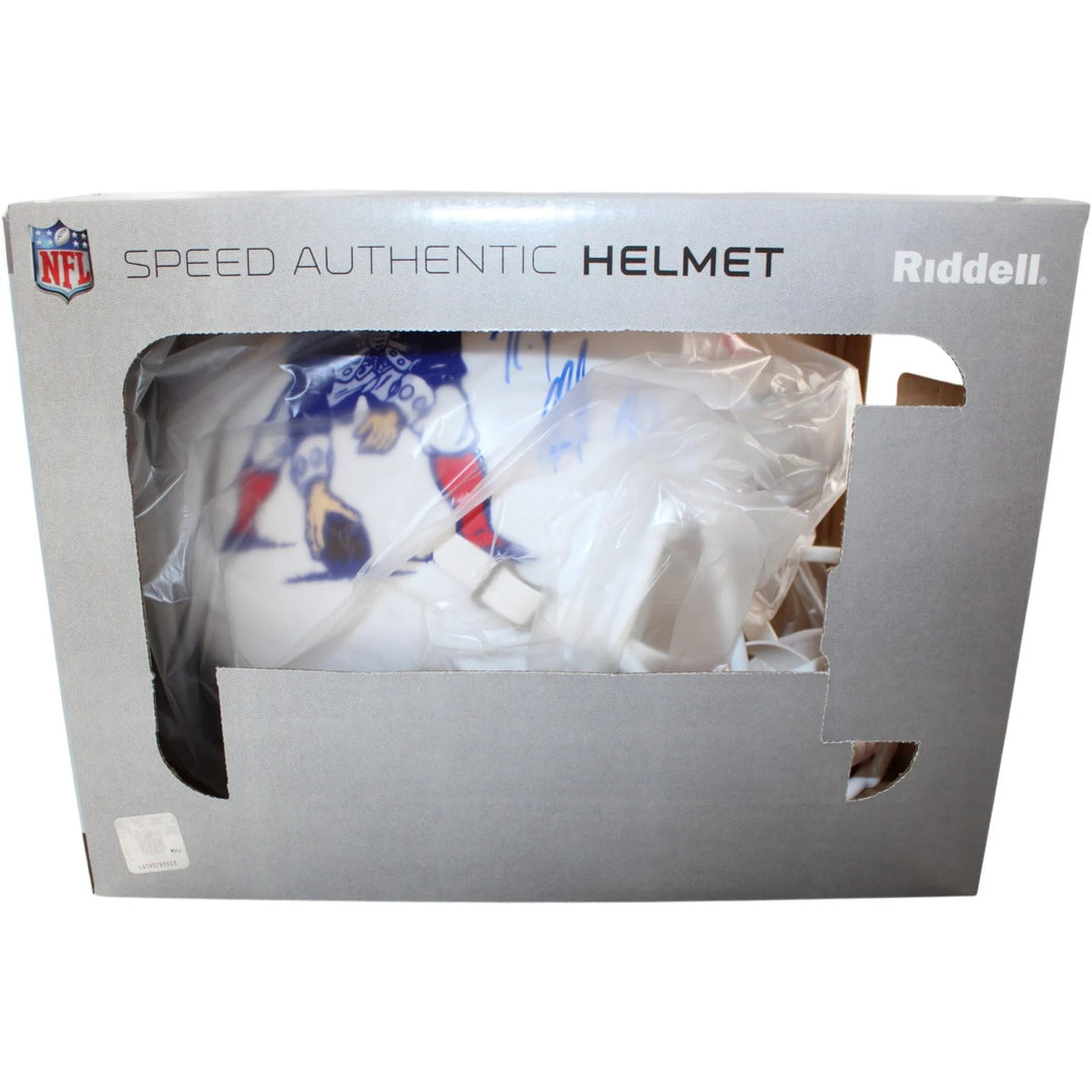 Rob Gronkowski Autographed New England Patriots Pro Helmet TB Beckett WIT 58326