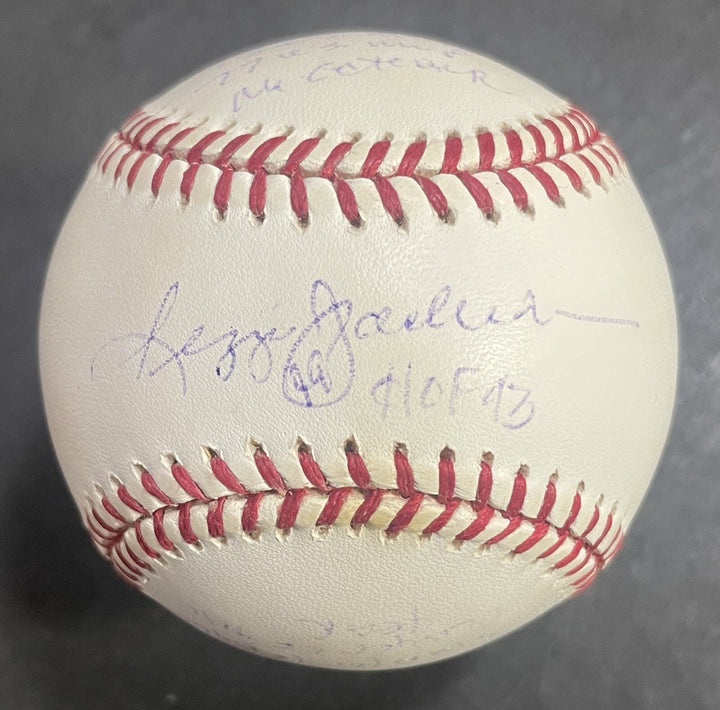 Reggie Jackson Signed 17 Stat Baseball Hof Mvp 563 Autograph RJ.com COA LE /1000